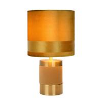 Lucide EXTRAVAGANZA FRIZZLE - Tafellamp - Ø 18 cm - 1xE14 - Geel - thumbnail