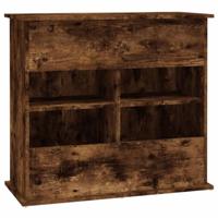Aquariumstandaard 81x36x73 cm bewerkt hout gerookt eikenkleurig - thumbnail