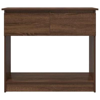Wandtafel met lades 85,5x38,5x74,5 cm bruin eikenkleurig