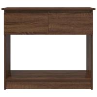 Wandtafel met lades 85,5x38,5x74,5 cm bruin eikenkleurig - thumbnail