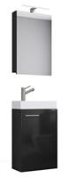 VCM Gastenwastafel Slito (Spiegelkast, Zwart) - thumbnail