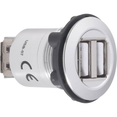 TRU COMPONENTS USB-07 Dubbele USB-inbouwbus 2.0 Bus, inbouw 2x USB-bus type A naar 2x USB-bus type A Inhoud: 1 stuk(s)