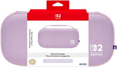 Hori Slim Tough Pouch - Cozy Lavender (Nintendo Switch 2)
