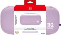 Hori Slim Tough Pouch - Cozy Lavender (Nintendo Switch 2) - thumbnail