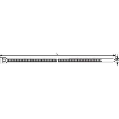 Hellermann Tyton 111 – 70110 polyamide zwart 50pièce (S) kabelbinders - satellietontvangers (77 cm, 8,9 mm, 2 mm, 50 stuks (S))