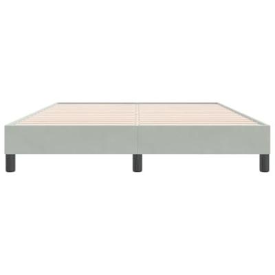 Bedframe zonder matras 140x220 cm fluweel lichtgrijs