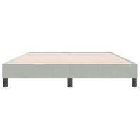 Bedframe zonder matras 140x220 cm fluweel lichtgrijs - thumbnail
