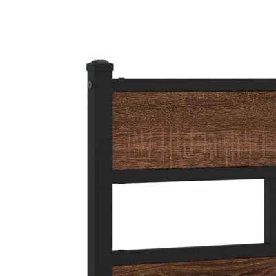 Bedframe zonder matras bewerkt hout bruin eikenkleur 150x200 cm