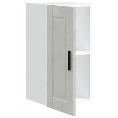 Keukenwandkast Porto bewerkt hout betongrijs Keukenwandkast Porto bewerkt hout betongrijs