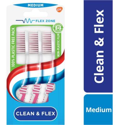 Aquafresh Clean & Flex Tandenborstel Medium
