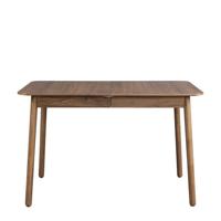 Zuiver Uitschuifbare Eettafel 'Glimps' Notenhout, kleur Bruin - thumbnail