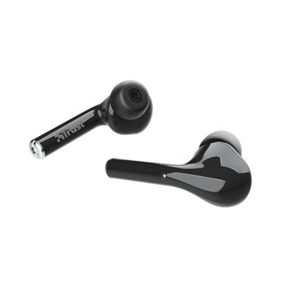 Trust Mobile Nika Touch Draadloze Bluetooth Oordopjes Wireless Earphones, 16 Uur Speeltijd in Totaal, Ingebouwde Microfoon, TWS, voor PC, Laptop, Smartphone, Tablet - Zwart