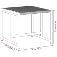 Tuinkrukken 4 st poly rattan zwart - thumbnail