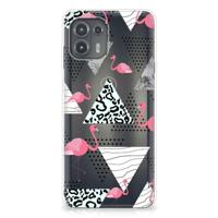 Motorola Edge 20 Lite | TPU Hoesje | Flamingo Triangle - thumbnail