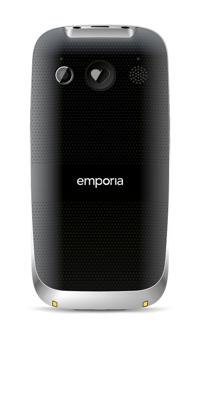 Emporia Euphoria V50 Mobiele Telefoon Met Grote Toetsen (Verlichte Toetsen Seniorentelefoon), Zwart/Zilver