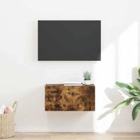 TV Wandkast Gerookt eiken 60 x 31 x 29.5 cm Bewerkt hout - thumbnail