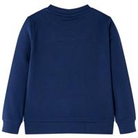 Kindertrui met eekhoorns van pailletten 116 marineblauw - thumbnail
