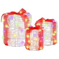 Decoratie voor Geschenkdoos 3 pcs kleurrijk 20 x 20 x 21 cm - thumbnail