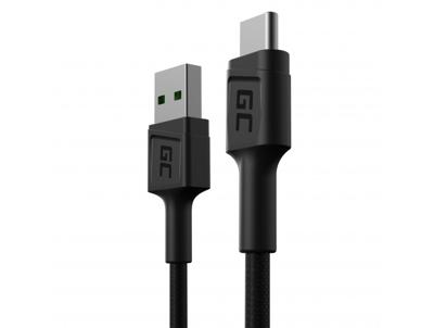 Green Cell KABGC25 USB-kabel 0,3 m USB A USB C Zwart