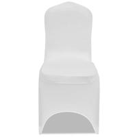 Stoelhoes stretch 4 stuks wit - thumbnail