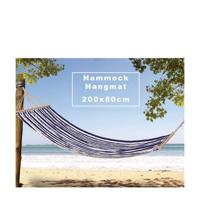 ProGarden Hangmat gestreept 200x80 cm blauw - thumbnail