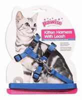 Pawise Kitten Harness Leash-Red/Blue - thumbnail