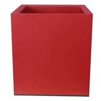 Bloempot Riviera Rood Plastic Vierkant 40 x 40 cm - thumbnail