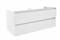 Vision onderkast met 4 laden 2 uitsparingen 120 x 46 cm glans wit - thumbnail