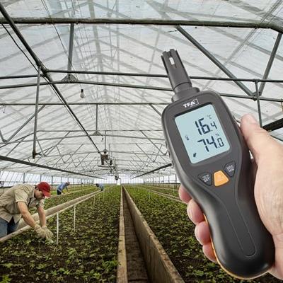 TFA Dostmann Digitales Profi-Thermo-Hygrometer 31.1066.01 Thermo- en hygrometer Zwart, Geel