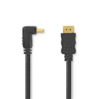 High Speed HDMI-Kabel met Ethernet | HDMI Connector | HDMI Connector | 4K@30Hz | 10.2 Gbps | 1.50 m | Rond | PVC | Zwart | Polybag - thumbnail