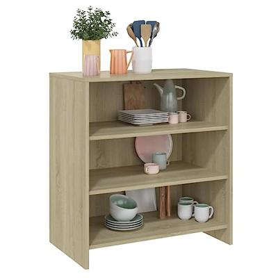 Dressoir 70x40,5x75 cm bewerkt hout sonoma eikenkleurig