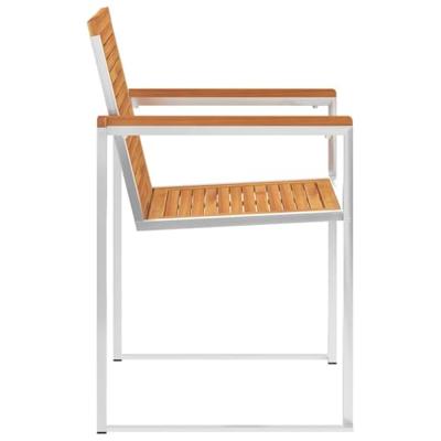 Tuinstoelen 4 st met kussens massief acaciahout