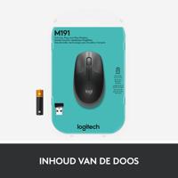 Logitech M190 Muis Radiografisch Optisch Antraciet 3 Toetsen 1000 dpi - thumbnail