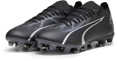 PUMA Ultra Match Gras / Kunstgras Voetbalschoenen (MG) Zwart Zilver
