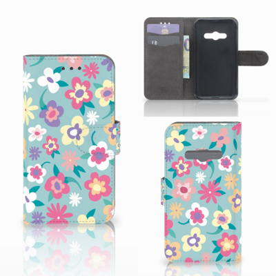 Samsung Galaxy Xcover 3 | Xcover 3 VE Hoesje Flower Power Samsung Galaxy Xcover 3 | Xcover 3 VE Hoesje Flower Power