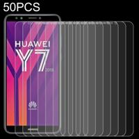 50 stuks 0.26 mm 9H 2.5 D gehard glas film voor Huawei Y7 2018 geen retail pakket - thumbnail