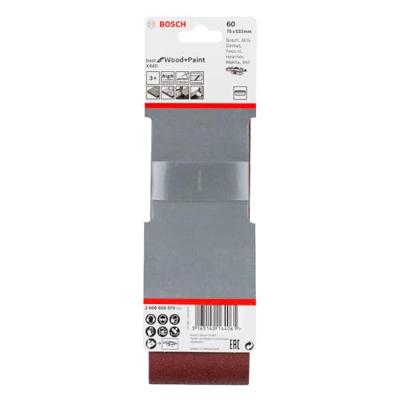 Bosch Accessories 2608606070 Schuurband Korrelgrootte (num) 60 (l x b) 533 mm x 75 mm 3 stuk(s) Bosch Accessories 2608606070 Schuurband Korrelgrootte (num) 60 (l x b) 533 mm x 75 mm 3 stuk(s)
