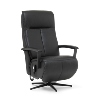 Sta-op Stoel J-106 Zwart Leer - thumbnail