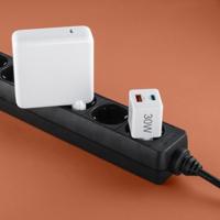 Hama USB-oplader 30.00 W 1x USB-A, 1x USB-C USB PD Wit Binnen USB Power Delivery (USB-PD) - thumbnail