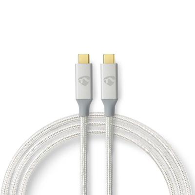 Nedis USB-Kabel | USB-C Male naar USB-C Male | 2 m | 1 stuks - CCTB64020AL20 CCTB64020AL20 Nedis USB-Kabel | USB-C Male naar USB-C Male | 2 m | 1 stuks - CCTB64020AL20 CCTB64020AL20