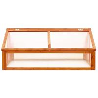 VidaXL Broeikas 114x80x50 cm vurenhout bruin - thumbnail