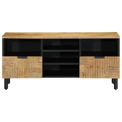 Tv-meubel 100x33x46 cm massief mangohout bruin