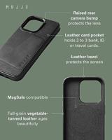Mujjo Leather Wallet Case iPhone 15 Pro Max zwart - thumbnail