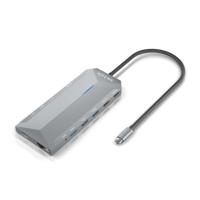 AISENS - ASUC-12P005-GR - USB-C Dock 12-in-1, USB-C A 2xHDMI, 1xRJ45, 3xUSB-A, 2xUSB-C, 1xUSB-C PD, 1xAudio, 1xSD, 1xMicro SD, Grijs, 30cm - thumbnail