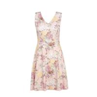 LOLALIZA gebloemde A-lijn jurk NEWFRAN lichtroze/geel/donkerroze - thumbnail