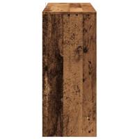 Dressoir 102x33x75 cm bewerkt hout oud houtkleurig - thumbnail