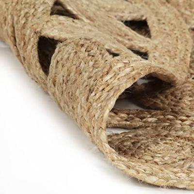 VidaXL Vloerkleed handgemaakt 90 cm gevlochten jute