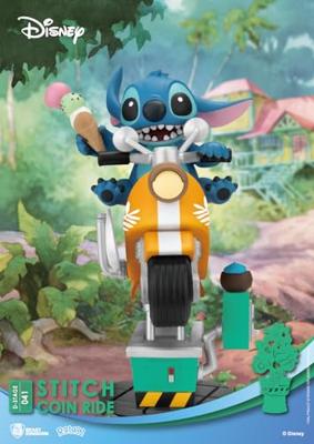 Disney D-Stage PVC Diorama Stitch Coin Ride 16 cm - thumbnail