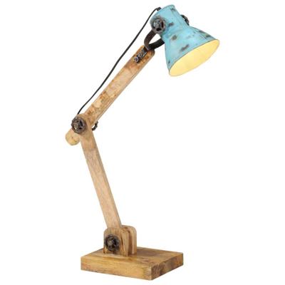 VidaXL Bureaulamp 25 w e27 23x18x96 cm verweerd blauw VidaXL Bureaulamp 25 w e27 23x18x96 cm verweerd blauw