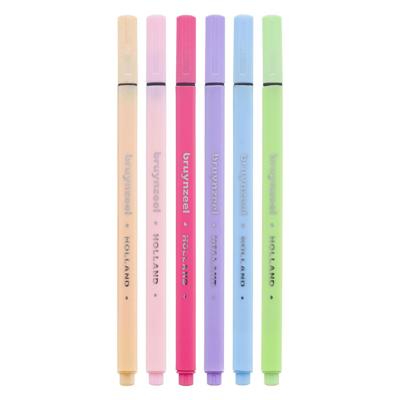 Bruynzeel Fineliner set pastel - 6 kleuren